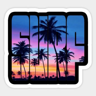 SURF Sunset Sticker